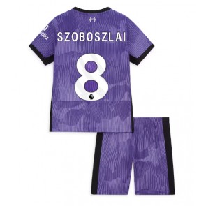 Liverpool Szoboszlai Dominik #8 Koszulka Trzecich Dziecięca 2023-24 Krótki Rękaw (+ Krótkie spodenki)